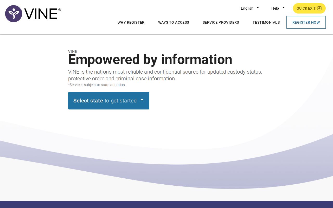 VINELink search portal for an Oscoda County arrest